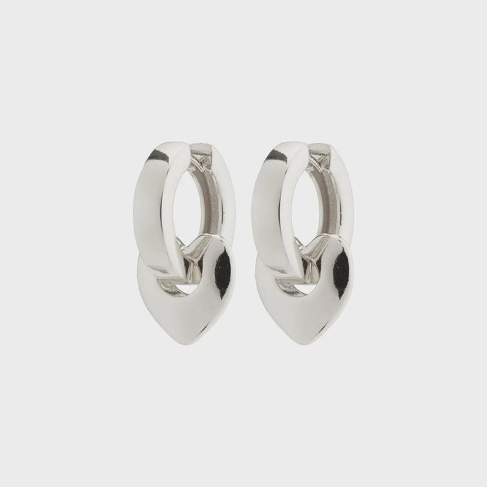 PILGRIM Iokaste Chunky Hoops Silver