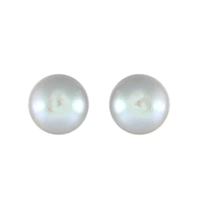 SIMPLY ITALIAN  Pearl Stud Earrings Small