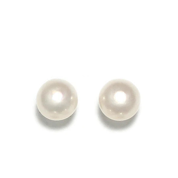 SIMPLY ITALIAN  Pearl Stud Earrings Small