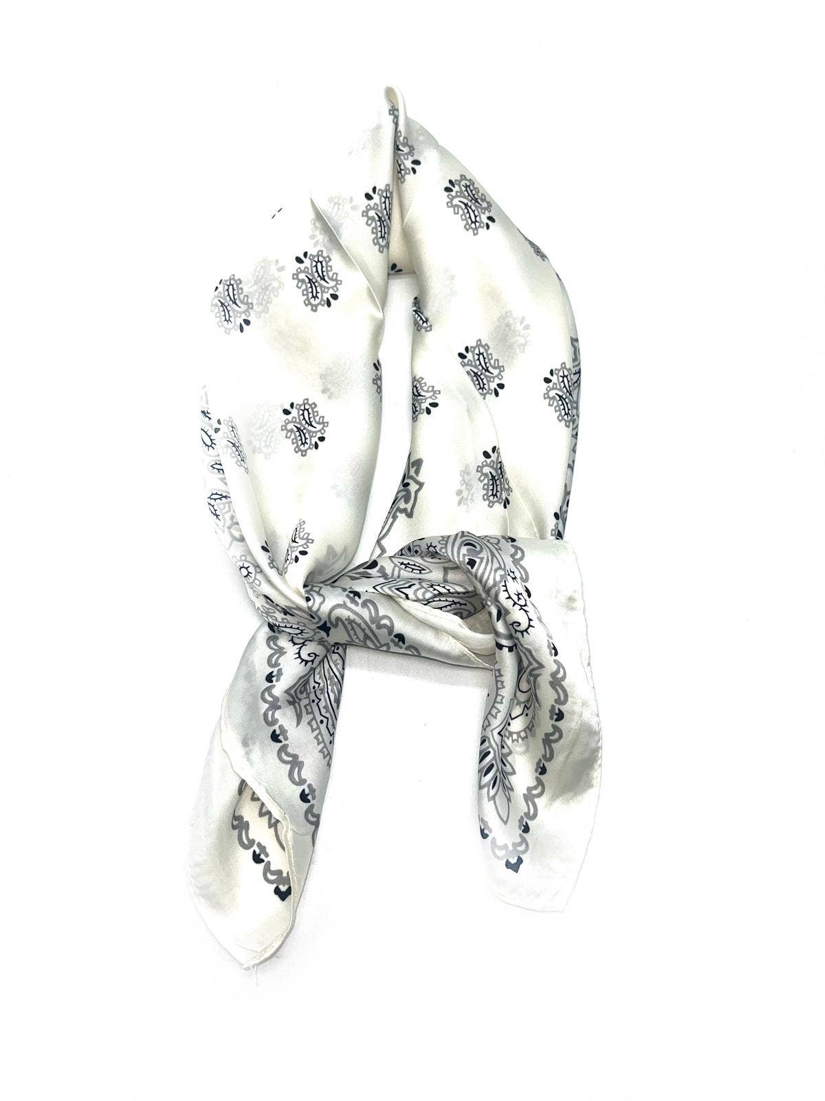 Small Scarf with rosette pattern: Rose