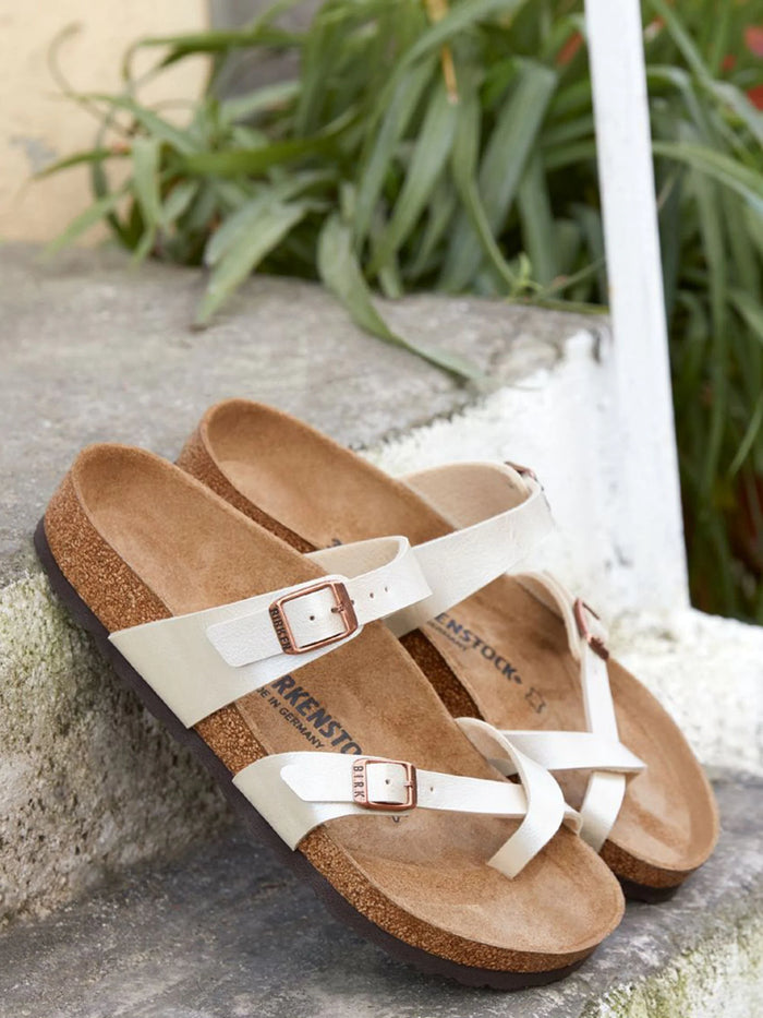 BIRKENSTOCK Mayari Birko-Flor Graceful Pearl White