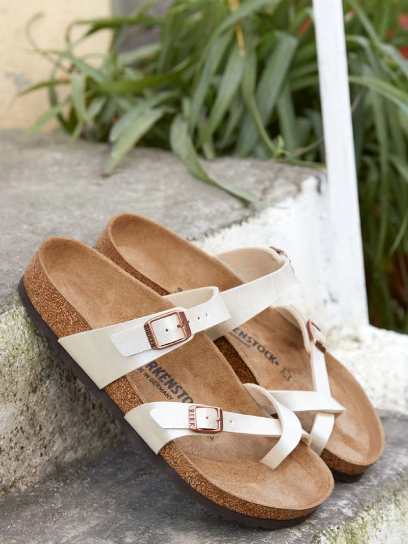 BIRKENSTOCK Mayari Birko-Flor Graceful Pearl White