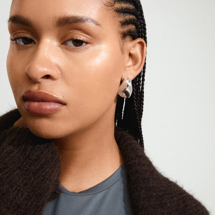 PILGRIM DUNE RECYCLED HOOP EARRINGS