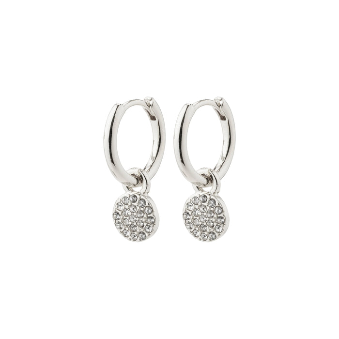 PILGRIM Chayenne Crystal Hoop Earrings