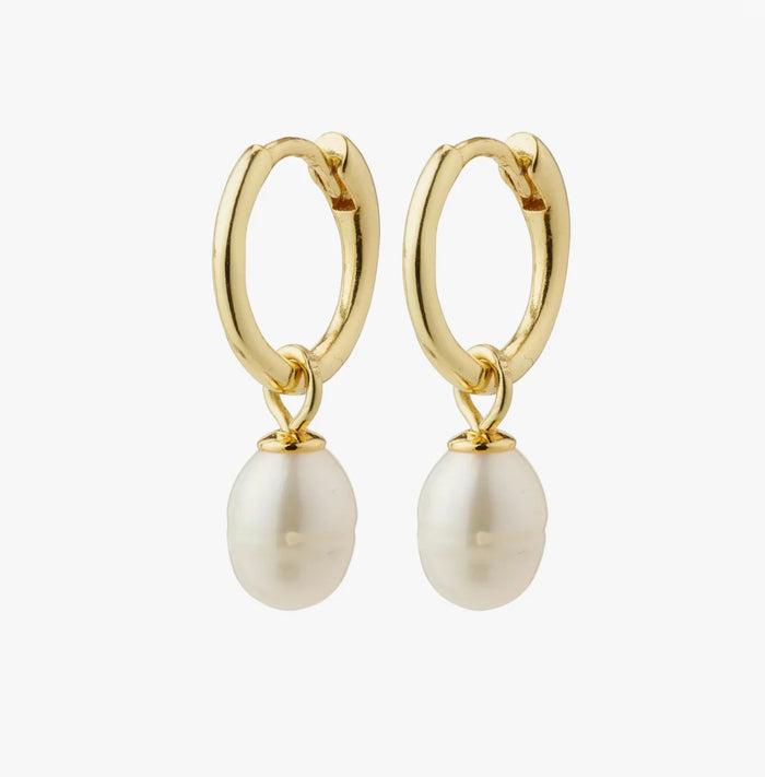 PILGRIM Berthe Pearl Hoop Earrings