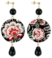 Simply Italian Champagne Floral Earrings