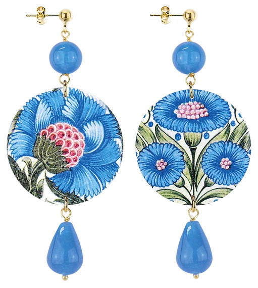 Simply Italian Champagne Floral Earrings