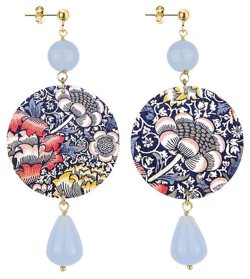 Simply Italian Champagne Floral Earrings