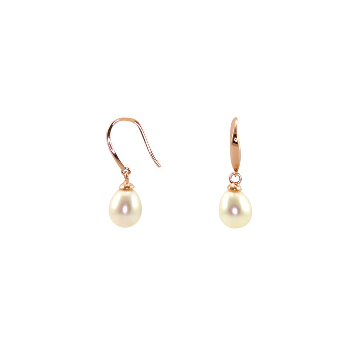 SIMPLY ITALIAN White Pearl Drop Earrings