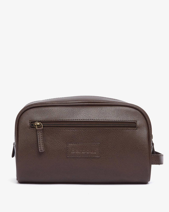 BARBOUR Leather Washbag
