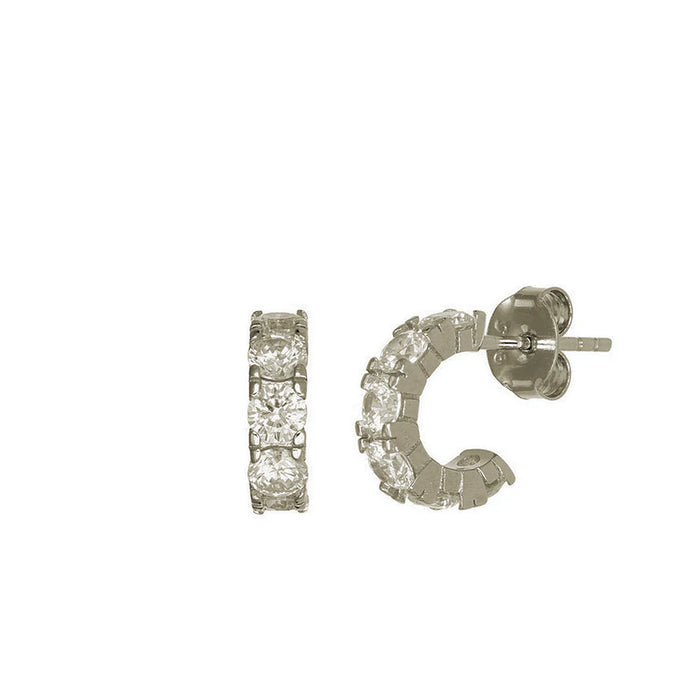 SIMPLY ITALIAN Small Stud Hoop Earrings
