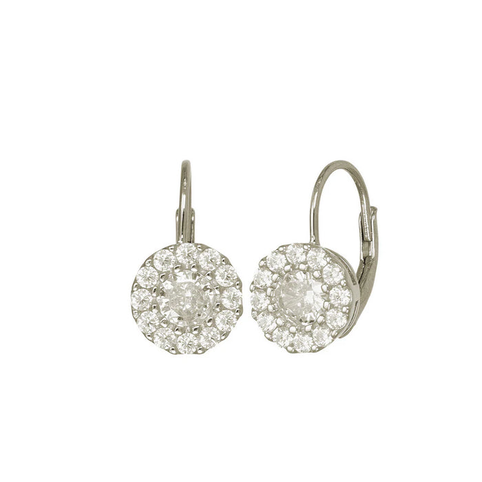 SIMPLY ITALIAN Round CZ Earrings