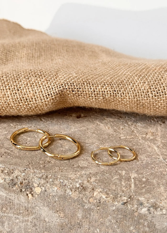 PILGRIM Eve Hoop Earrings Gold