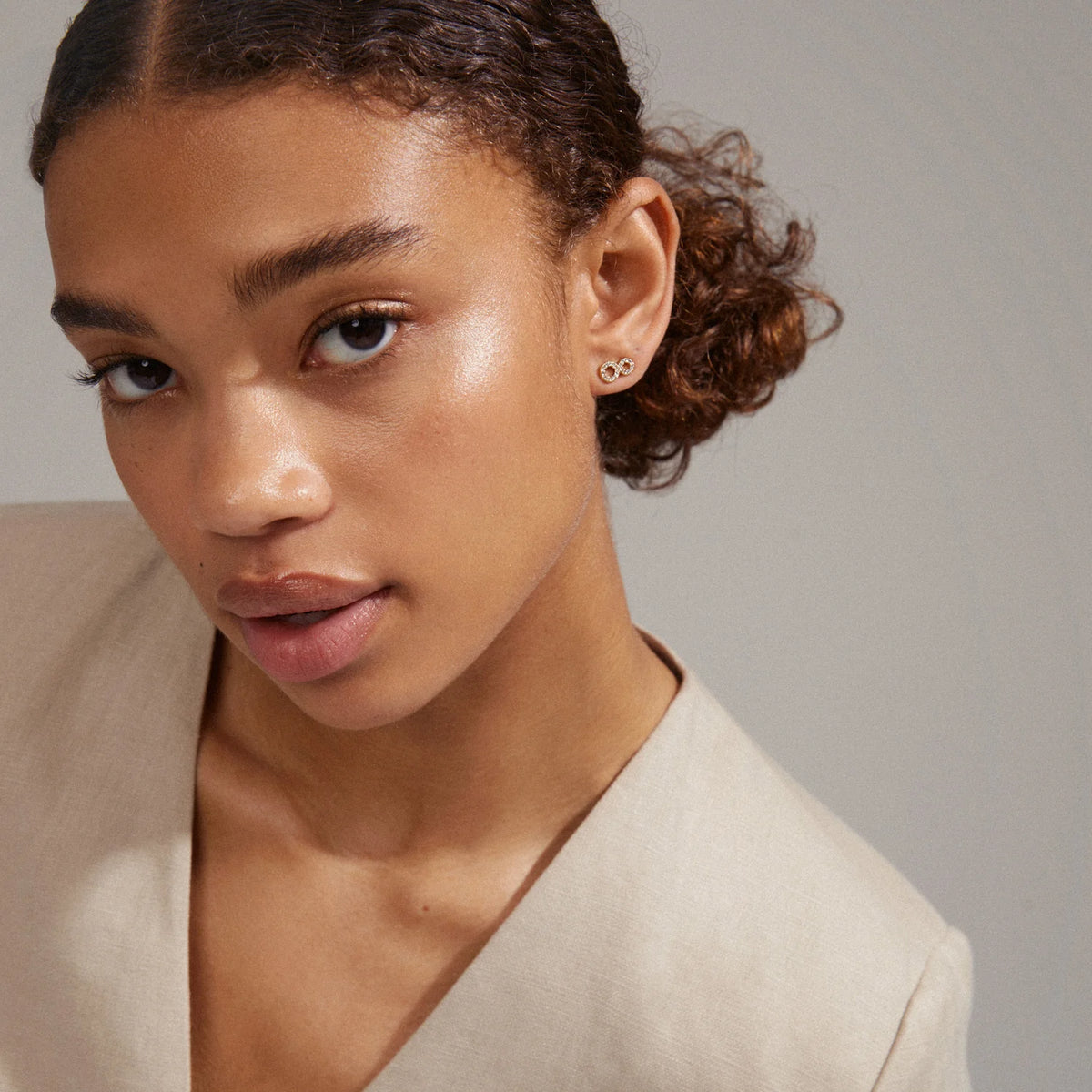 PILGRIM Rogue Recycled Crystal Earrings Gold