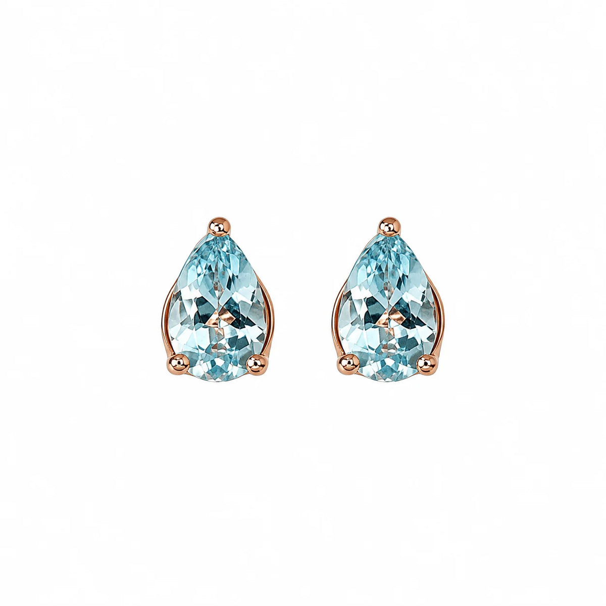 Simply Italian Topaz Teardrop Studs