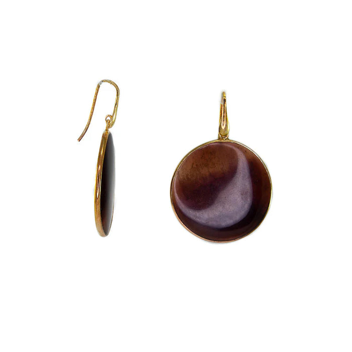 SIMPLY ITALIAN Tortoise Shell Earrings
