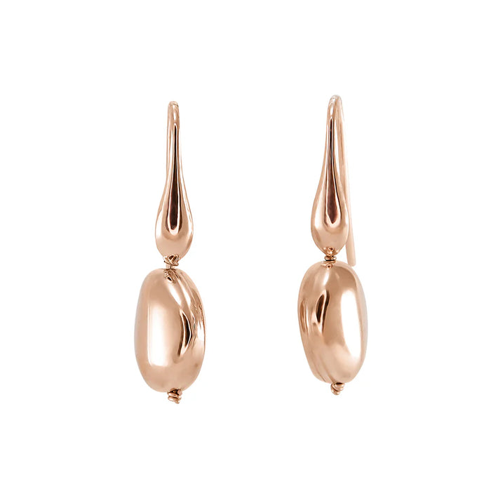 SIMPLY ITALIAN Rose Gold Drop Earrings 13mm