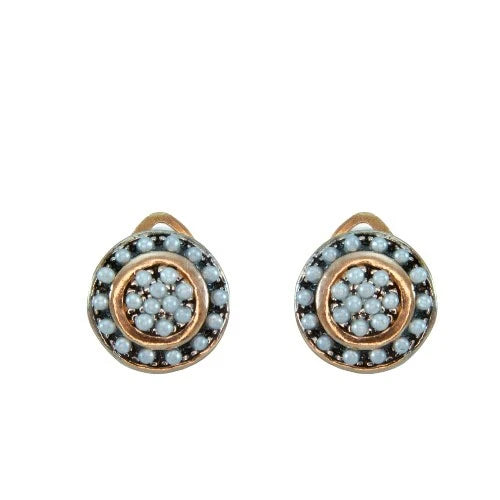 Simply Italian Round Pearl Drop Earrings