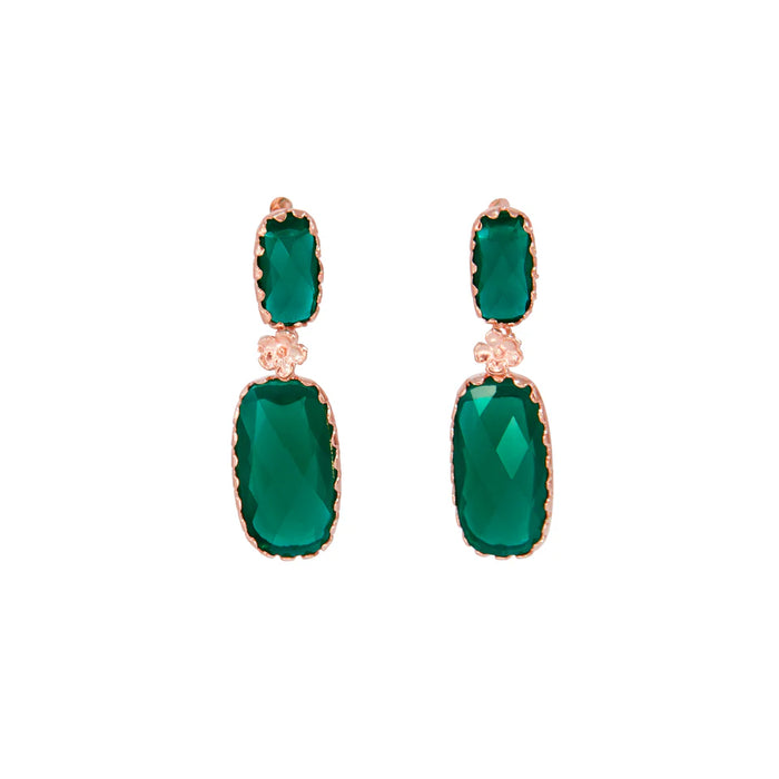 SIMPLY ITALIAN Drop Gem Stone Earrings