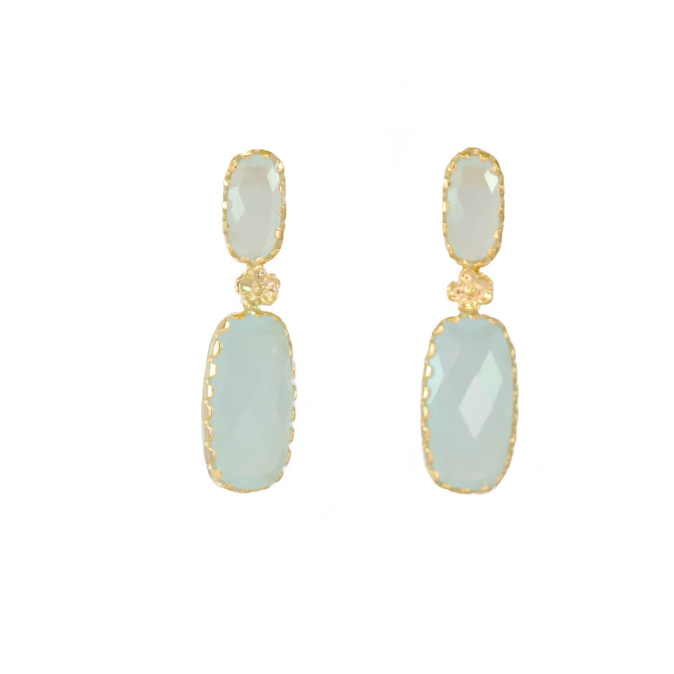 SIMPLY ITALIAN Drop Gem Stone Earrings