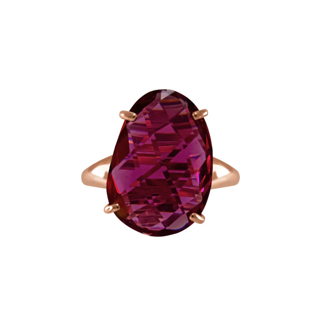 Simply Italian Oval Crystal Ring