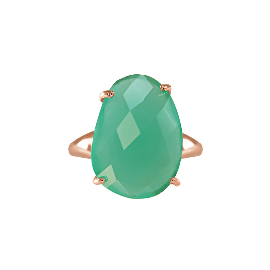 Simply Italian Oval Crystal Ring