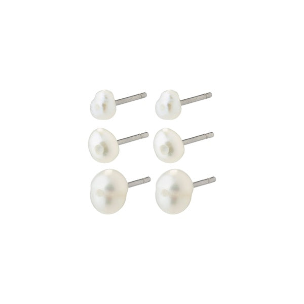 PILGRIM EDIL Pearl 3in1 Earrings Gold