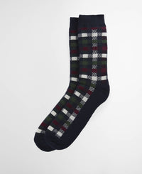 BARBOUR Barney Boot Sock Navy/Red/Green
