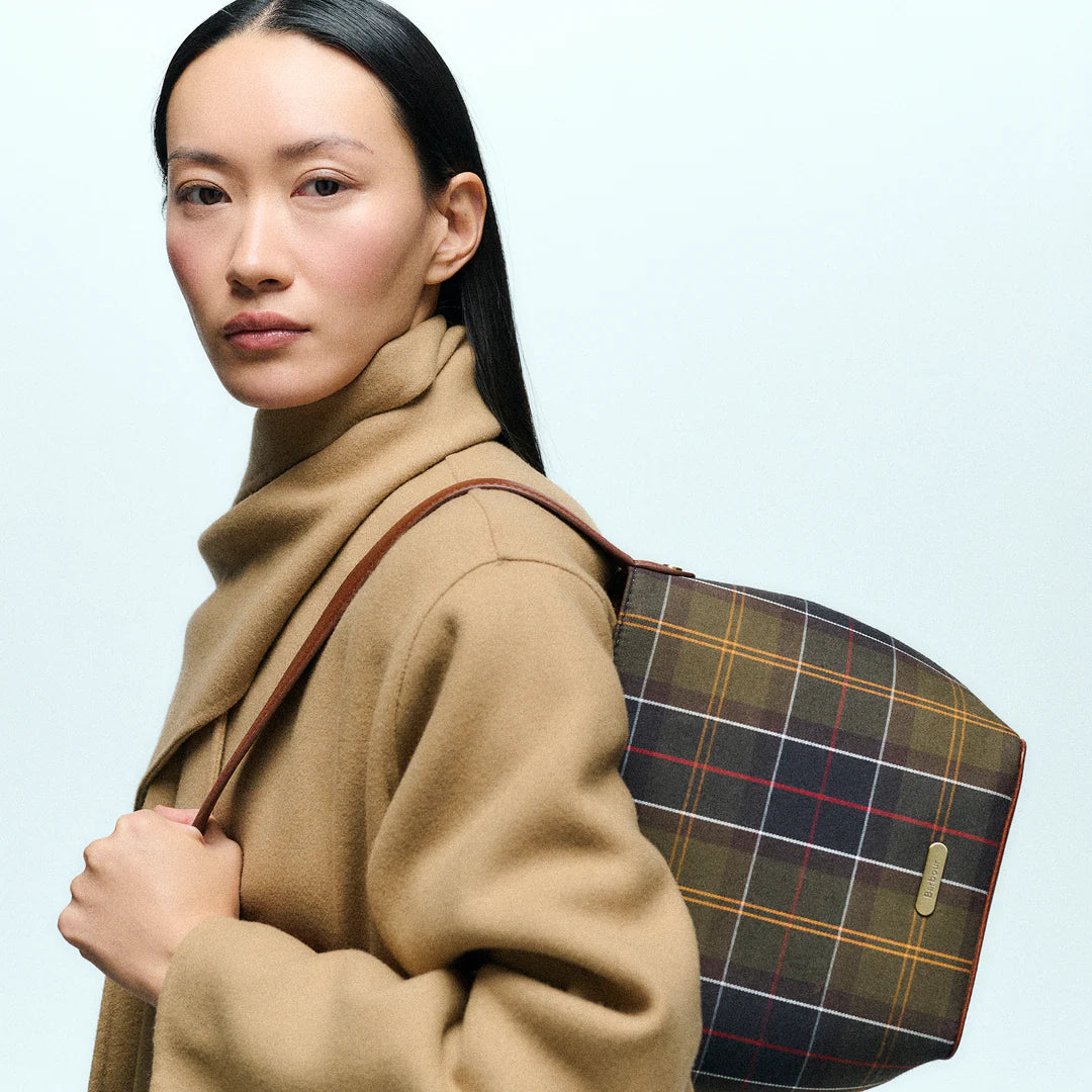 BARBOUR Cedar Tartan Bucket Bag