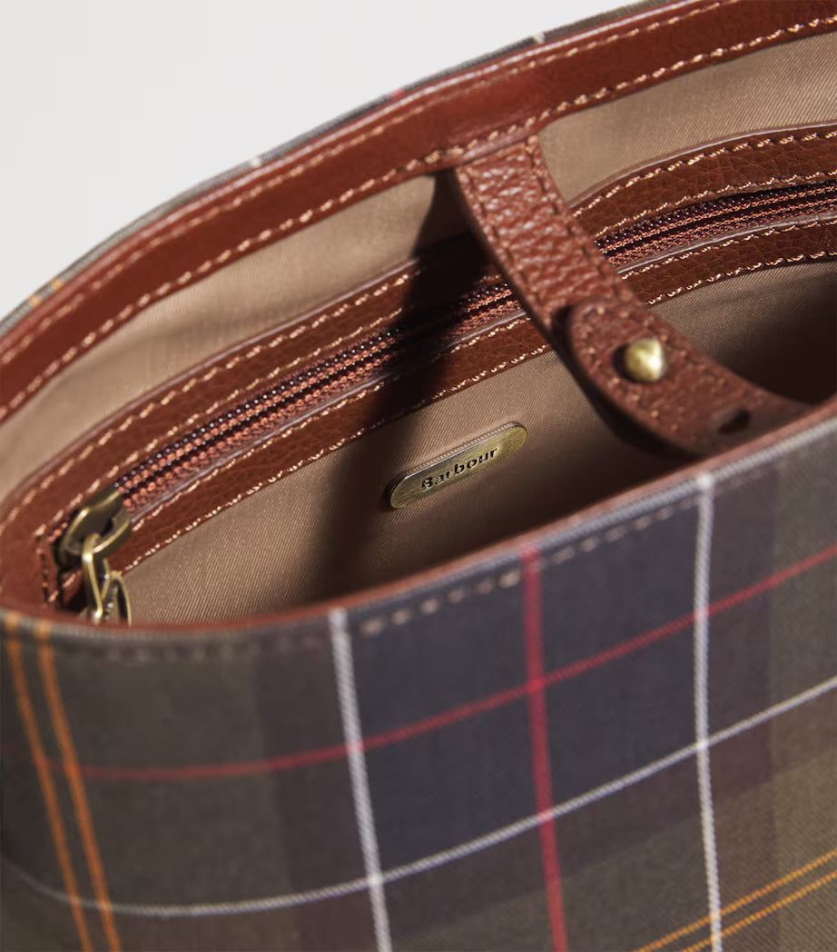 BARBOUR Cedar Tartan Bucket Bag