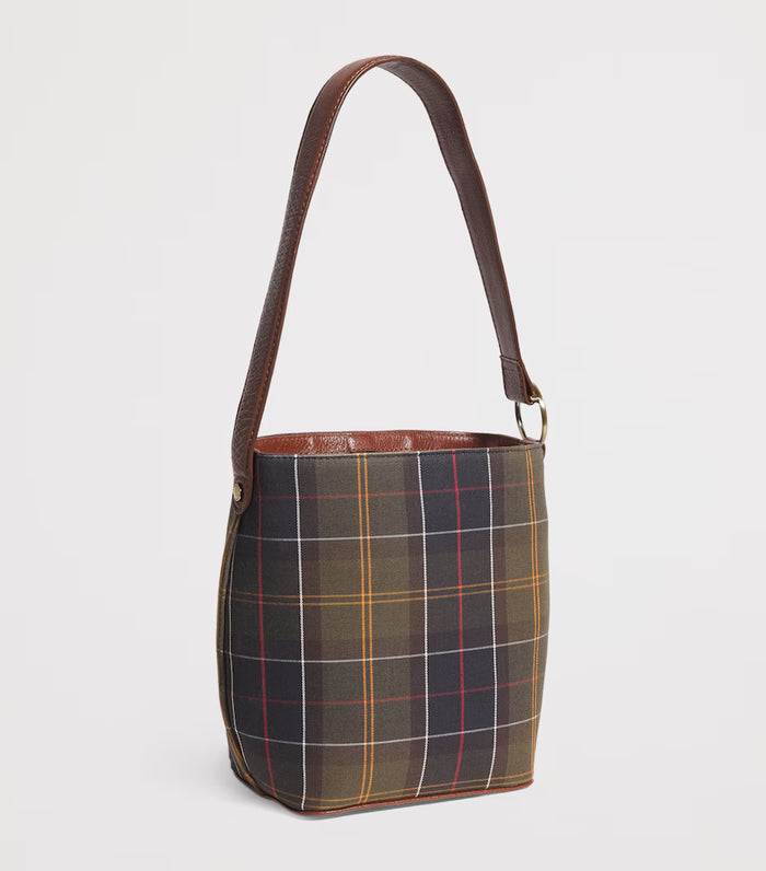 BARBOUR Cedar Tartan Bucket Bag