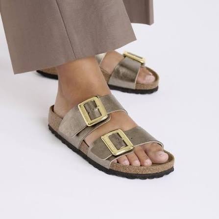 BIRKENSTOCK Sydney Cushion Buckle Graceful Taupe