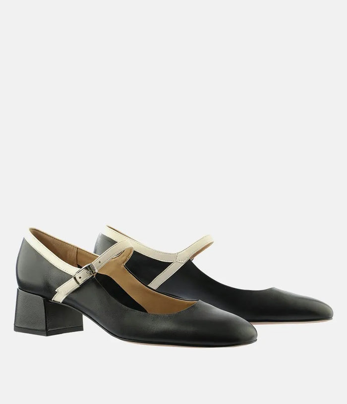 HOGL MARY JANE Black/Cream