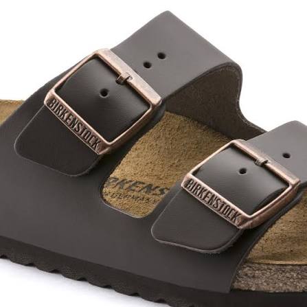 BIRKENSTOCK Arizona Smooth Leather Dark Brn