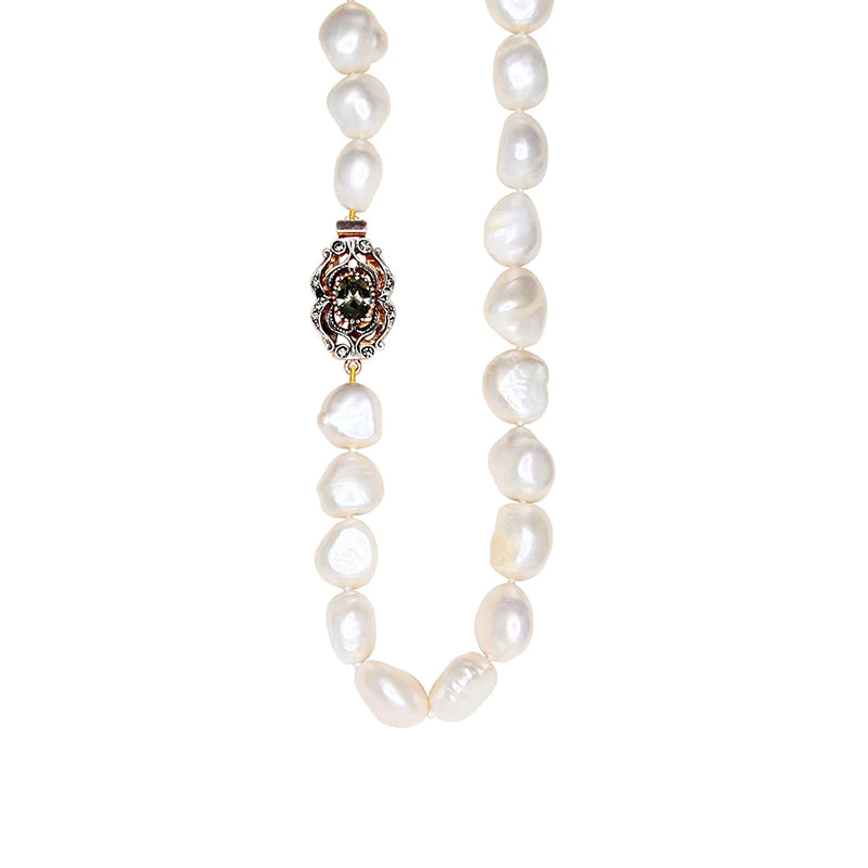 SIMPLY ITALIAN Cultured Baroque White Pearls