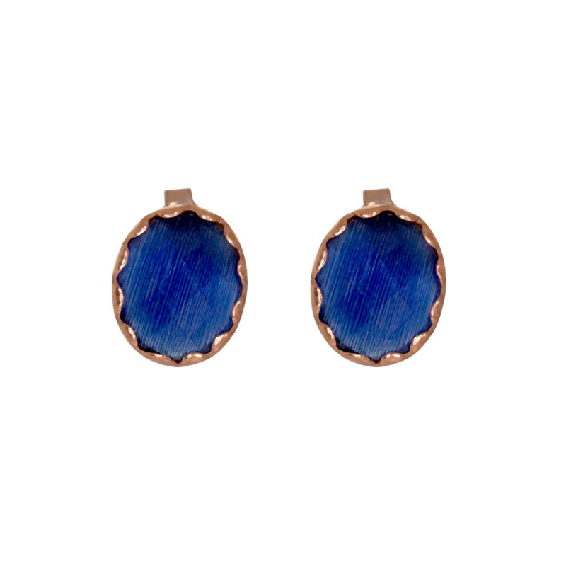 SIMPLY ITALIAN Blue Gemstone Studs
