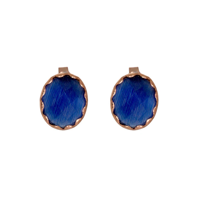 SIMPLY ITALIAN Blue Gemstone Studs