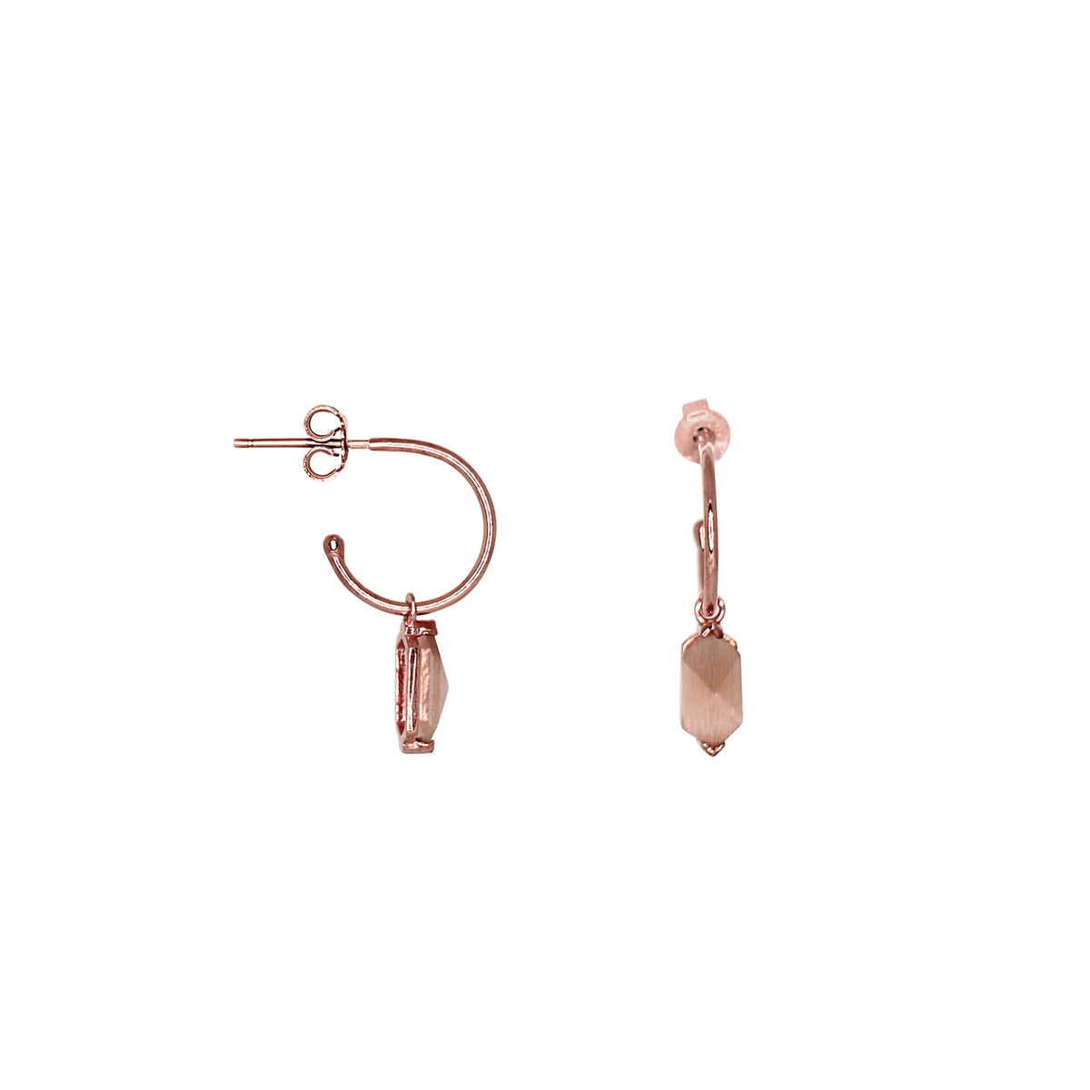 SIMPLY ITALIAN Drop Hoop Earrings