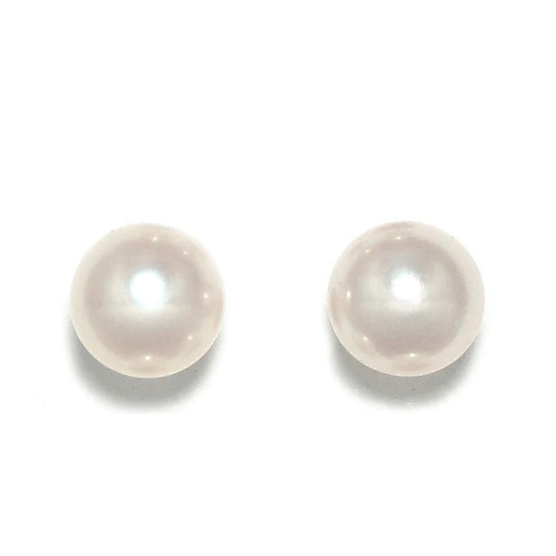 SIMPLY ITALIAN Pearl Stud Earrings Medium