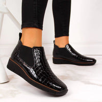 RIEKER 53794 Black Croc